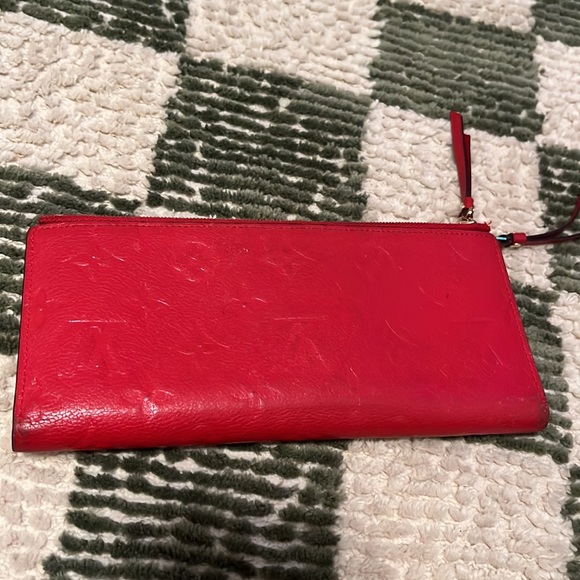 LOUIS VUITTON Adele Wallet Monogram Empreinte Leather Cerise - Picture 2 of 7